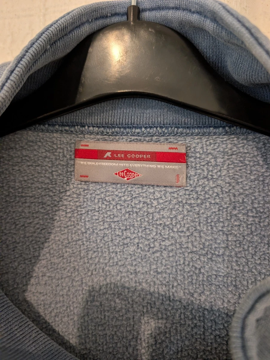 Sudadera con cremallera talla XXL 48-50" pecho Lee Cooper cambray polialgodón L/Slv en muy buena condición