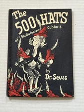 1938 Dr. Seuss “The 500 Hats of Bartholomew Cubbins” Book Club Edition Vintage