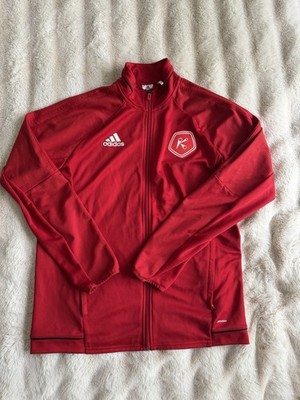 Adidas Richmond Kickers Climalite Track Jacket Red Full Zip Soccer Mens Large