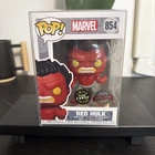 Funko Pop! Marvel Red Hulk #854 LE Glow Chase Special Edition with Protector