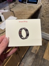 Smart Ring Black Electronic Wearable Device size 9