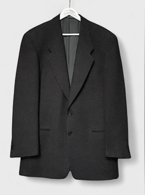 Giorgio Armani Le Collezioni Made In Italy Houndstooth Wool Blend Blazer 40R