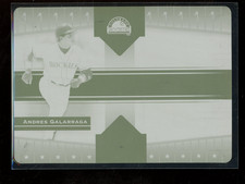 2005 Donruss Champions Andres galarraga Printing Plate 1/1 #92