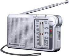 Panasonic RF-P150DEG-S Taschenradio FM/AM mit digitalem Tuner, automatischer