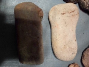 collectable large crystal mineral specimens/Prehistoric games and tools.