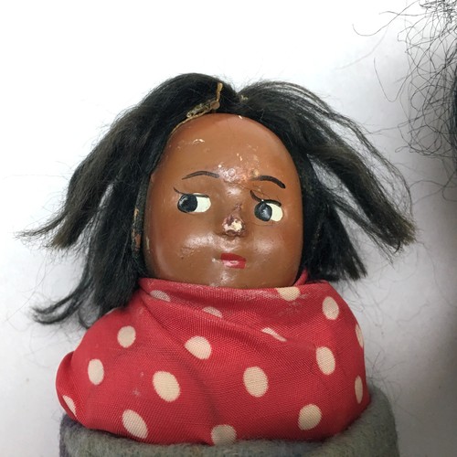 Vintage Skookum Native American Dolls Mother & 2 Children Bully Good Dolls 1930s - Picture 6 of 9