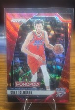 2024-25 Panini Prizm Monopoly - Chet Holmgren #80 Ruby Wave Prizm
