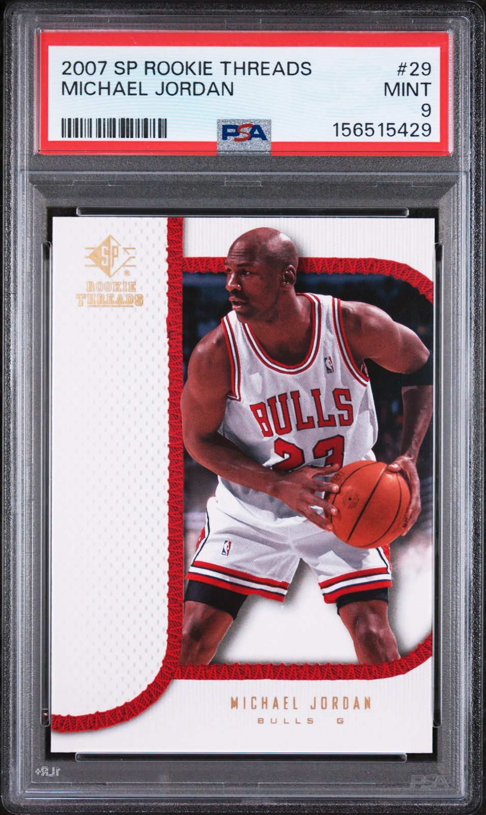 2007 SP ROOKIE THREADS #29 MICHAEL JORDAN PSA 9