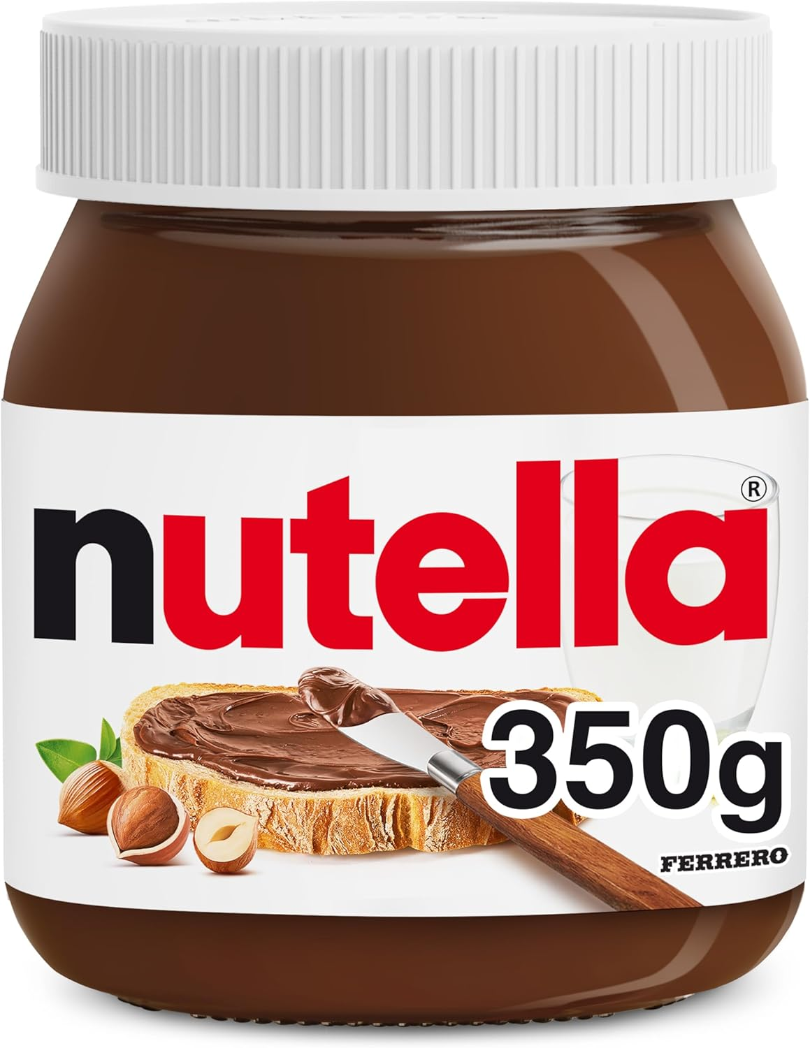 Nutella Hazelnut Chocolate Spread Jar for Pancakes, Unique Recipe for a Smooth T