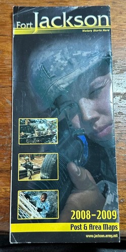 2008 - 2009 Fort Jackson South Carolina United States Army Post & Area Map