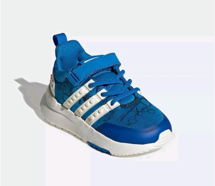 INFANTS toddlers uk size 3 - adidas LEGO racer trainers blue rare image 2