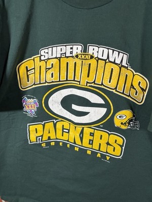 【ヴィンテージ 古着】NFL PP パッカーズ Tシャツ SB XXXI Vintage 90s Green Bay Packers Super Bowl XXXI (31) Champions Shirt