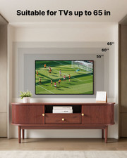 TV Stand, Mid Century Modern Entertainment Center for TVs up to 58 in, Bedroom