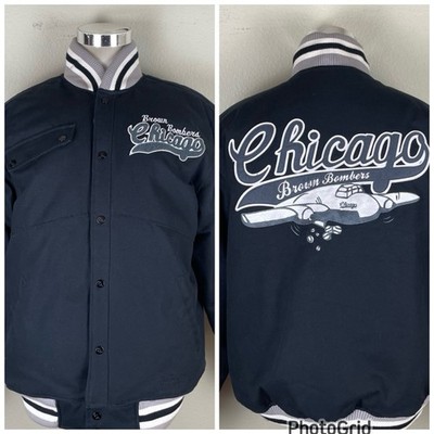 Stall & Dean Chicago Brown Bombers Negro League Varsity Jacket Canvas Men s XL