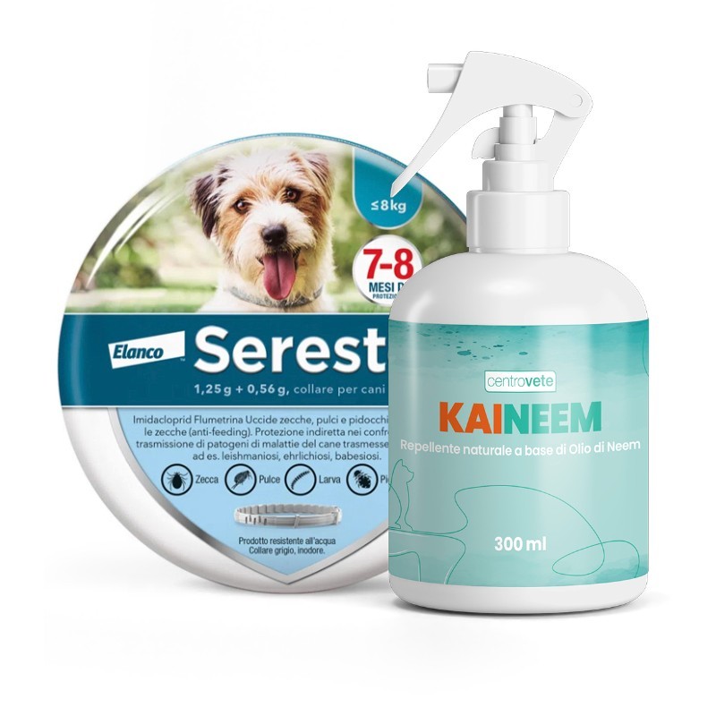 Seresto Cani > 8kg + Kaineem Olio di Neem 300ml: Difesa Attiva