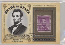 2020 Goodwin Champions Heads of State Stamp Relics Abraham Lincoln #HS-31 gl1