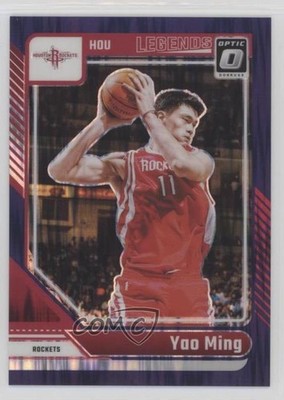 2024-25 Panini Donruss Optic Legends Purple Shock Prizm Yao Ming #226 HOF 1me8