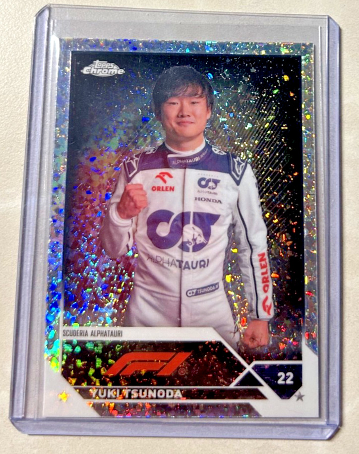 2023 Topps Chrome Formula 1 Mini Diamond Refractors #55 Yuki Tsunoda /299