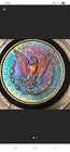 1879-O Morgan Silver Dollar $1 - Philadelphia Mint . AT with beautiful colors.  — photo 2