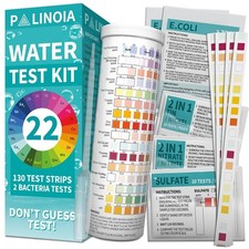 22 in 1 Drinking Water Test Kit 130 Strips - Well, Tap, Home, Swimming Pool,...