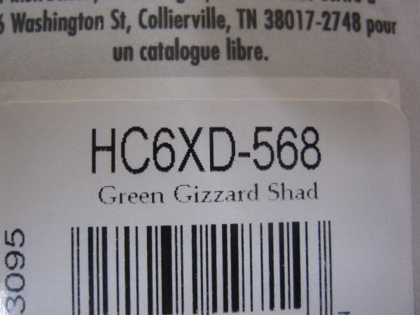 Strike King 6XD 568 Green Gizzard Shad New Lures - Image 2