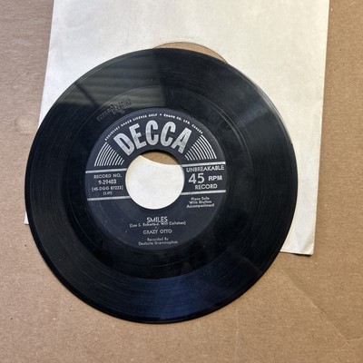 Crazy OTTO Glad Ragdoll/Smiles Decca 45