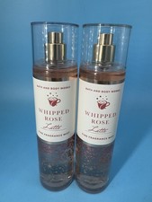 Lot Of 2 Bath Body Works Whipped Rose Latte Fine Fragrance Mist Full Size