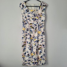 L.K. Bennett Floral Occasion Sleeveless Pencil Dress Size 8