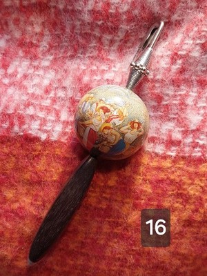 Costa Rica Schmucknadel 12 cm L  No.5 ideal für Strickware, Fils, 1 Perle 25mm