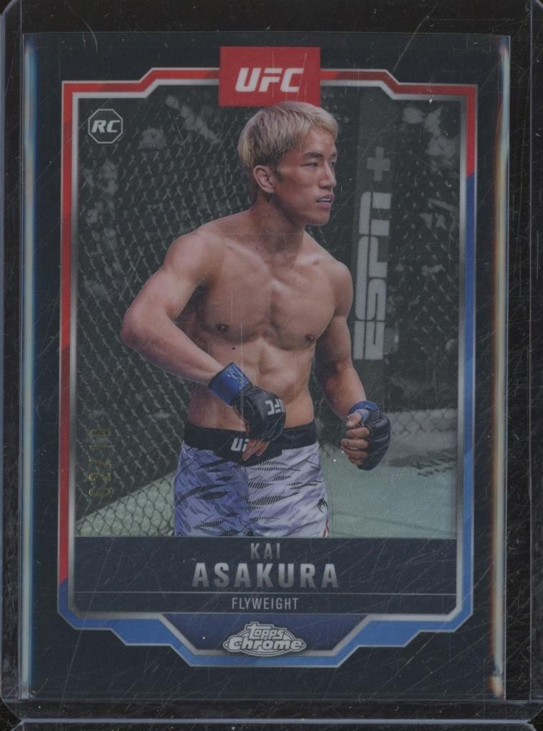 2025 Topps UFC Chrome KAI ASAKURA #161 RC Rookie Black Refractor /10 JA209