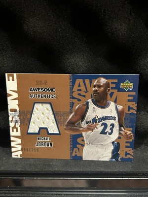 Michael Jordan 2002-03 UD Authentics Awesome Authentics Jersey MJ-A /250 Wizards