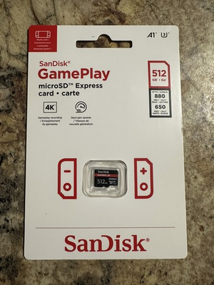 #ad Sandisk 512 GB Nintendo Switch 2 MicroSD XC Express Memory Card $75.00
