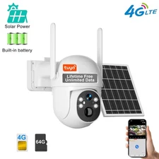 MOES 4G LTE Cellular Solar Security Camera Wireless Outdoor Built-in VSIM Card