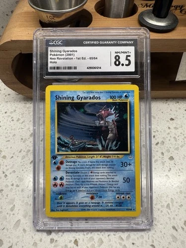 2001 POKEMON NEO REVELATION 1ST EDITION SHINING GYARADOS 65/64 HOLO FOIL CGC 8.5