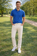 Collars  Co Men's 32x32 Stone CEO Cotton Chino 5 Pocket Stretch Pants