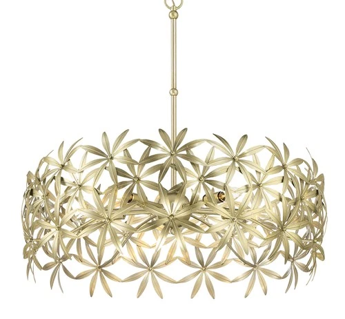 Minka Lavery 2145 Flower Child 5 Light 26"W Pendant - Ambry Gold - Picture 12 of 12