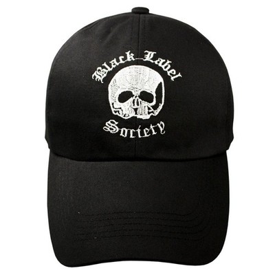 Black Label Society Hat BLS Zakk Wylde Skull Baseball Cap Black