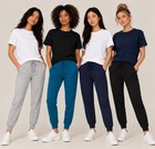 EX M&S Joggers Ladies Goodmove cuffed Cotton Rich Pocket Pants Bottoms Womens