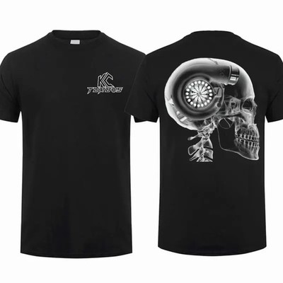 KC Turbos Turbo Skull T-Shirt Racing Graphic Tee Gift for Truck Lovers Dad