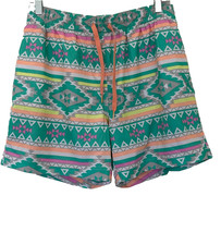 Chubbies Swim Trunks Medium The En Guegos Aztec Geo Print Pockets 5.5" Inseam