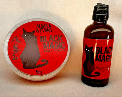 Ariana & Evans - BLACK MAGIC - Shaving Soap & Aftershave Splash & Skinfood