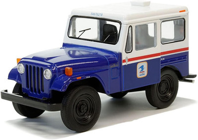 United States Postal Mail Truck 1971 Jeep DJ-5B Blue Edition 5'' Die Cast Model T