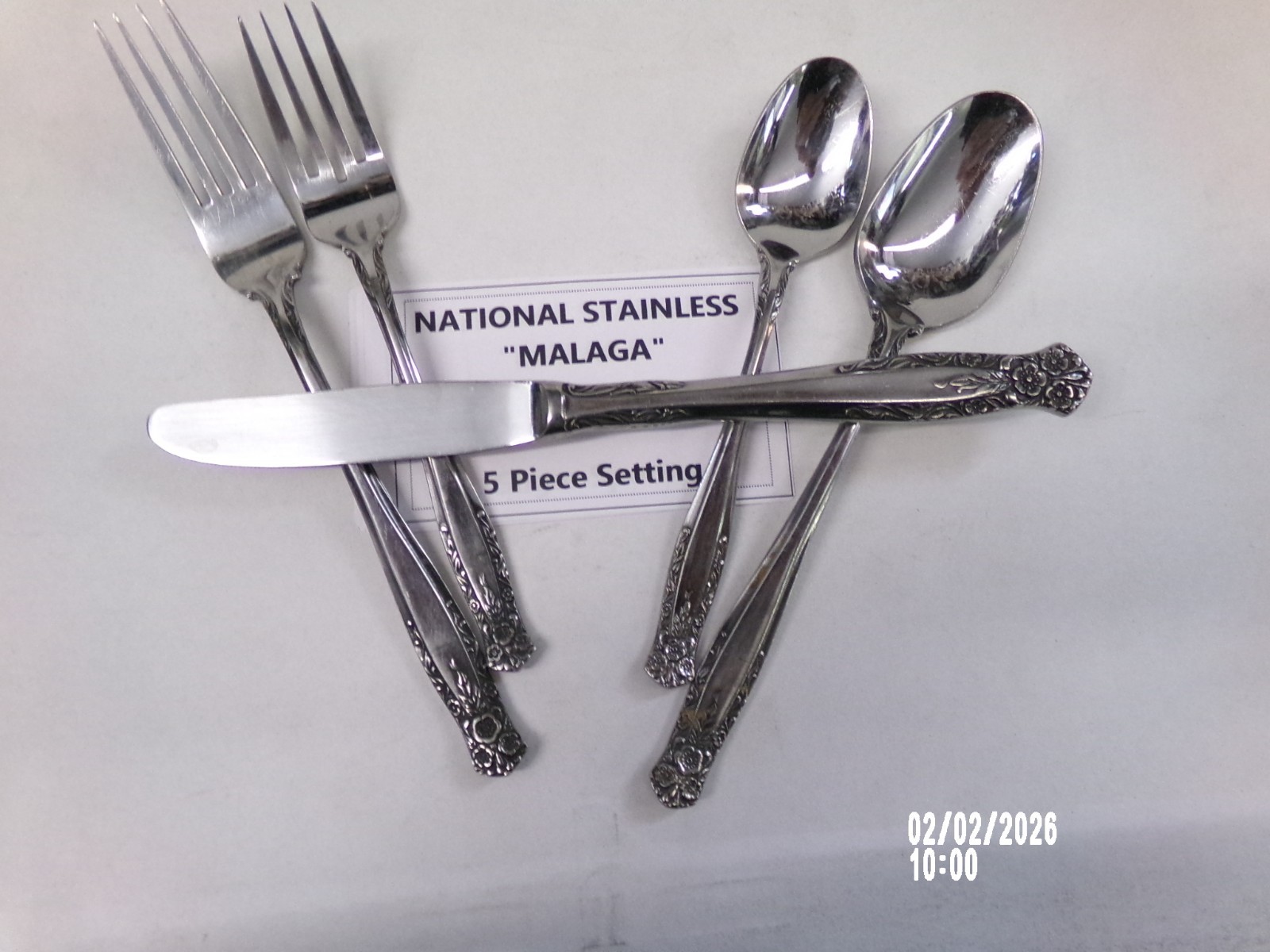 Cubiertos DE COLECCIÓN National Stainless diseño "MALAGA", ¡tu elección ENVÍO GRATIS!