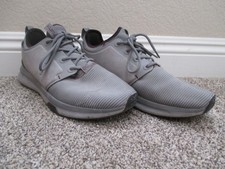 Kuru Atom Mens Size 11 M Storm Gray/ Black Running Walking Shoes Sneakers