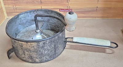 Vintage Foley Mfg Food Mill; Wood Handles; 7''