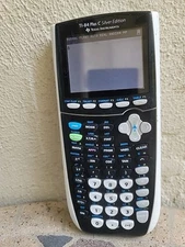 Texas Instruments Ti-84 Plus C Silver Calculator. Screen Scrutches