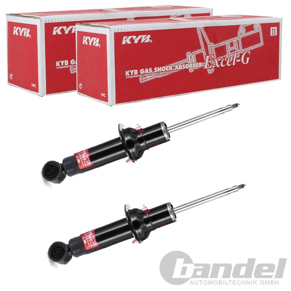 2X KYB EXCEL-G Gasdruck StoßDÄMpfer Hinten Passend FÜR Peugeot 407 Links+Rechts-image
