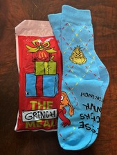 2025 McDONALD'S 2 Pair Grinch Socks Christmas Adult Happy Meal