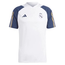 Men's Football Training Shirt White Real Madrid 2023-2024 Soccer Top T-Shirt
