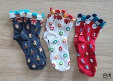 Cute Christmas Holiday Socks - 3 Pairs